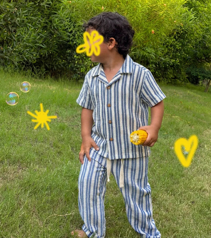 Coastal Stripe Set (Shirt + Pants)